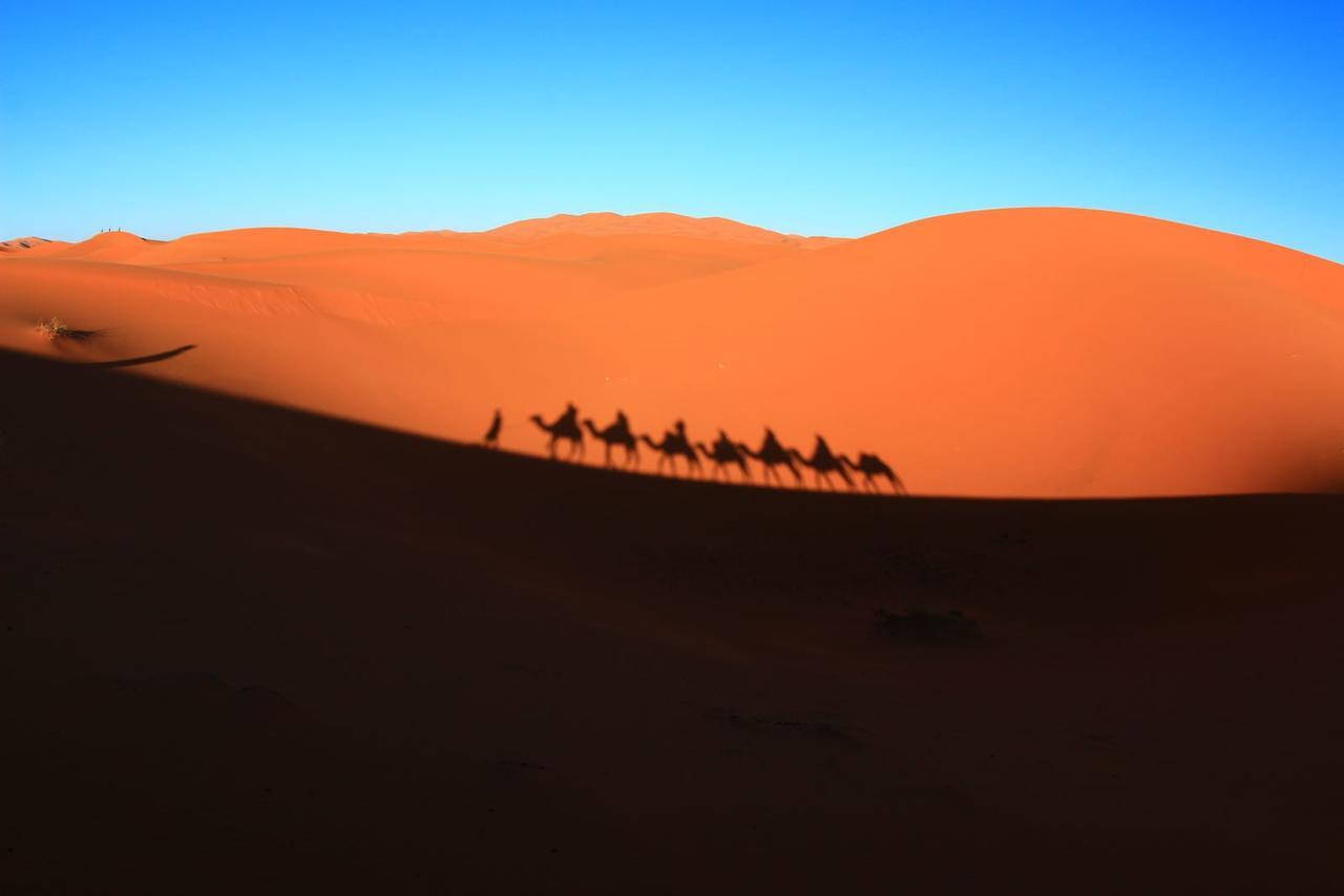 Отель Sahara Camel Tours Camp Мерзуга Экстерьер фото